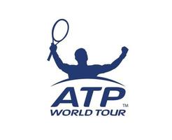 atp wereld tour symbool logo blauw toernooi Open mannen tennis vereniging ontwerp vector abstract illustratie