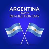 vector grafisch van Argentinië revolutie dag mooi zo voor Argentinië revolutie dag viering. vlak ontwerp. folder ontwerp. vlak illustratie