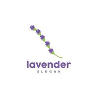 lavendel logo, gemakkelijk elegant Purper bloem fabriek vector, groet kaart ontwerp, banier, bloem ornament, lavendel hand- getrokken bruiloft, icoon symbool illustratie vector
