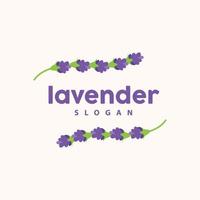 lavendel logo, gemakkelijk elegant Purper bloem fabriek vector, groet kaart ontwerp, banier, bloem ornament, lavendel hand- getrokken bruiloft, icoon symbool illustratie vector