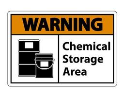 waarschuwingssymbool voor chemische opslag vector