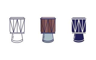 djembe vector icoon