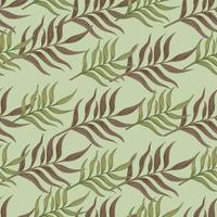 varen blad behang. abstract exotisch fabriek naadloos patroon. tropisch palm bladeren patroon. botanisch textuur. vector