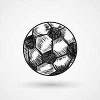 hand- getrokken Amerikaans voetbal vector illustratie