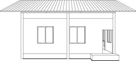 3d illustratie van industrieel gebouw vector