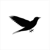 een schattig vogel silhouet vector kunst.
