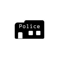 politiebureau vector pictogram illustratie