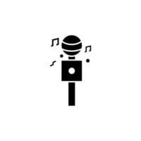 karaoke, microfoon, zingen vector icoon illustratie