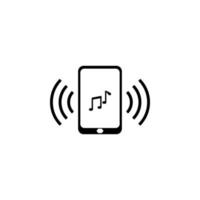 ringtone Aan uw telefoon vector icoon illustratie