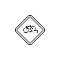 Gesloten naar fietsen vector icoon illustratie