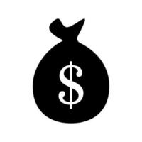 geld zak vector icoon. bank illustratie symbool of teken. storting logo.