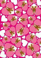 schattig tekenfilm Valentijn paard boerenerf dier illustratie vector