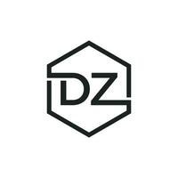 dz logo vector ontwerp illustratie