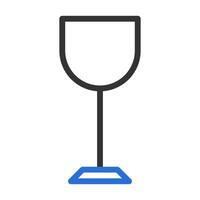 glas icoon duokleur grijs blauw kleur Pasen symbool illustratie. vector