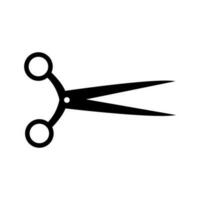 schaar vector icoon. kapper illustratie teken. besnoeiing symbool. kapper logo.