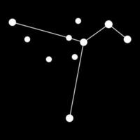 columba sterrenbeeld kaart. vector illustratie.