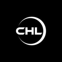 chl brief logo ontwerp in illustratie. vector logo, schoonschrift ontwerpen voor logo, poster, uitnodiging, enz.