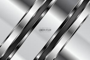 luxe van grijze metalen donkere ruimte als achtergrond met lijntextuur vector