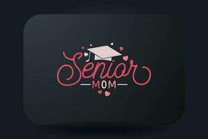 moeders dag t-shirt ontwerp senior mam vector