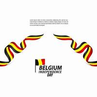 België onafhankelijkheidsdag viering vector sjabloon ontwerp illustratie