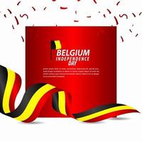 België onafhankelijkheidsdag viering vector sjabloon ontwerp illustratie