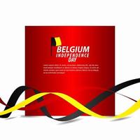 België onafhankelijkheidsdag viering vector sjabloon ontwerp illustratie