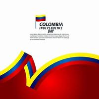 colombia onafhankelijkheidsdag viering vector sjabloon ontwerp illustratie