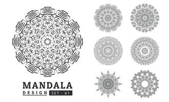 bloem mandala achtergrond ontwerp reeks vector illustratie