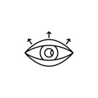 oog, plastic chirurgie vector icoon illustratie
