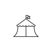 circus tent vector icoon illustratie