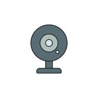 webcam vector icoon illustratie