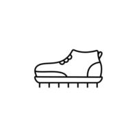 schoen, golf vector icoon illustratie