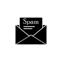 spam mail vector icoon illustratie