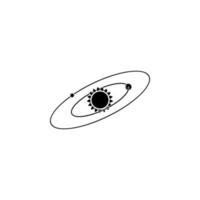 zonnestelsel vector pictogram illustratie