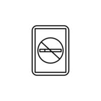 stoppen roken, tabak, smartphone, signalering vector icoon illustratie