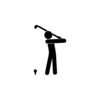 golf speler vector icoon illustratie