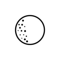 vol maan teken vector icoon illustratie