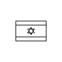 Israël vlag vector icoon illustratie