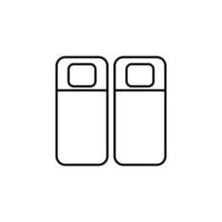 tweeling bedden vector icoon illustratie