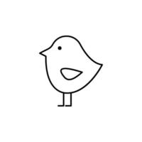 vogel, Pasen, natuur vector icoon illustratie