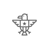 adelaar, Verenigde Staten van Amerika vector icoon illustratie
