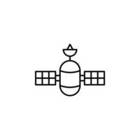digitaal communicatie, satelliet, ruimte station vector icoon illustratie