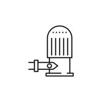 warmte controleur, radiator klep vector icoon illustratie