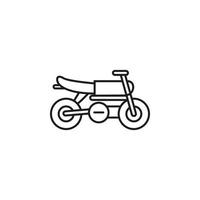 motorfiets, racing vector icoon illustratie