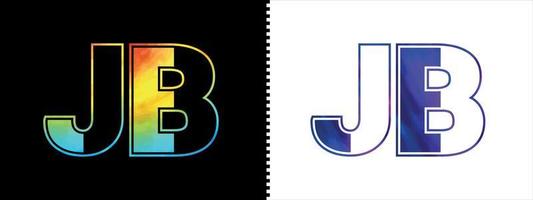 brief jb logo ontwerp vector sjabloon. creatief modern luxueus logotype voor zakelijke bedrijf identiteit