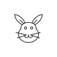 konijn, Pasen, konijn vector icoon illustratie