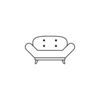 sofa vector icoon illustratie