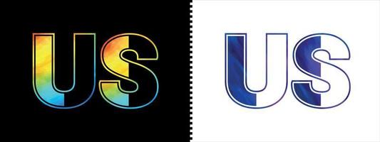 uniek ons brief logo icoon vector sjabloon. premie elegant alfabet logo ontwerp voor zakelijke bedrijf