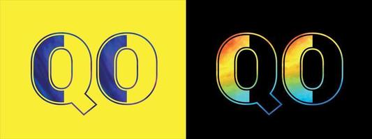 brief qo logo ontwerp vector sjabloon. creatief modern luxueus logotype voor zakelijke bedrijf identiteit