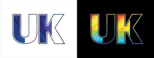 eerste brief uk logo icoon vector ontwerp sjabloon. premie luxueus logotype voor zakelijke bedrijf identiteit